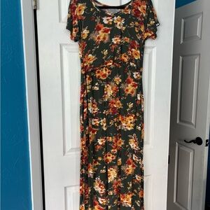 Floral Print Maxi Maternity/PostPartum Dress